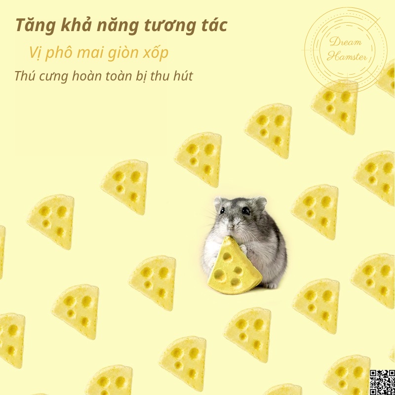 Phô mai đông khô Yee cho hamster, sóc, nhím và động vật nhỏ khác
