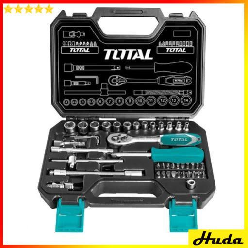 Total - THT141451 BỘ TUÝP (1/4inch) 45 CHI TIẾT 4-14MM uio