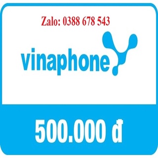 Thẻ cào vinaphone 500k siêu rẻ