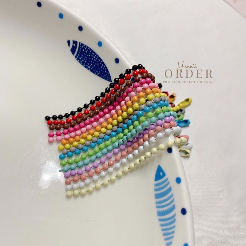 Móc khoá viên bi nhiều màu sắc