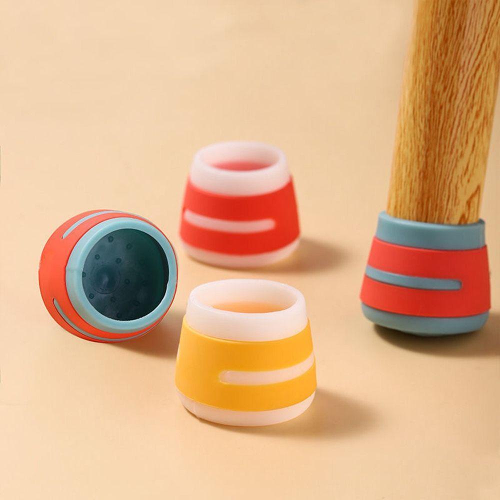 Set 4 Miếng Lót Chân Bàn Chống Trầy Chống Trượt Hình Tròn