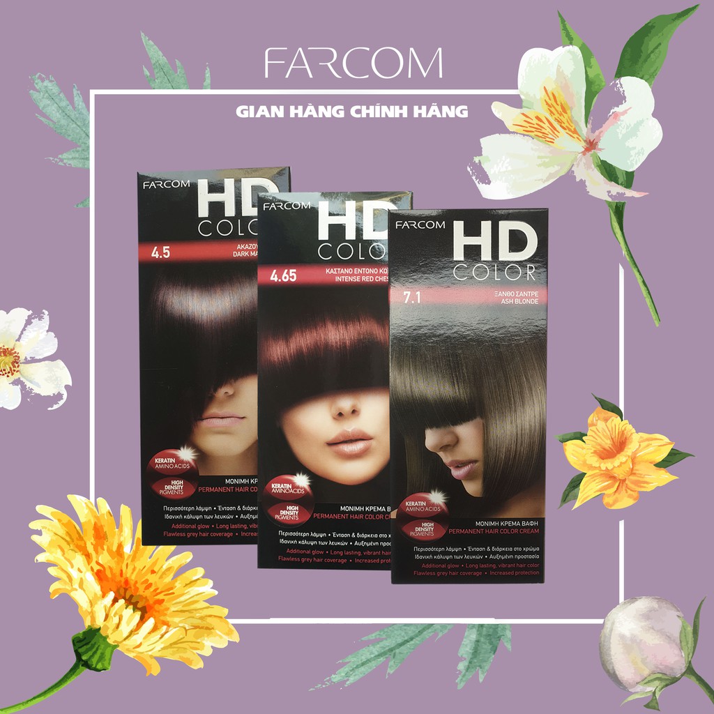 Màu nhuộm Farcom HD Color - Các màu thời trang 140ml
