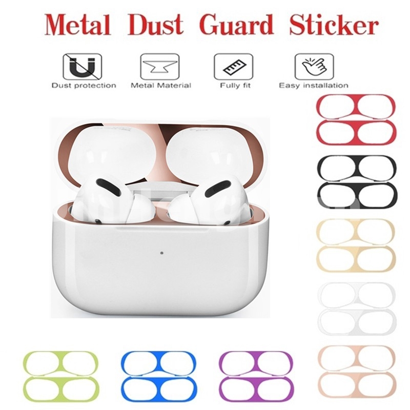 Airpods Pro Miếng dán chống bụi kim loại Apple AirPods 3 Miếng dán bên trong Bảo vệ Airpods3 Chống bụi Vỏ mỏng vừa vặn Phim bảo vệ