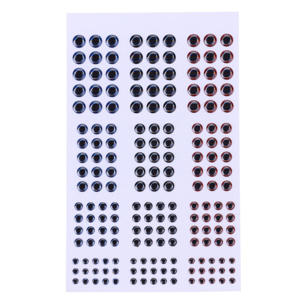 Mắt 3D HENGJIA làm mồi câu cá giả 3mm 4mm 5mm 6mm