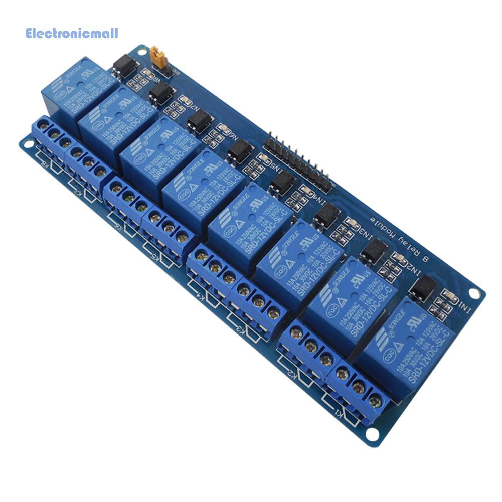 CHANNEL Mô Đun Rơ Le Điện Tử 8 Kênh 12v Cho Arduino Uno 2560 1280 Arm Pic Avr Stm