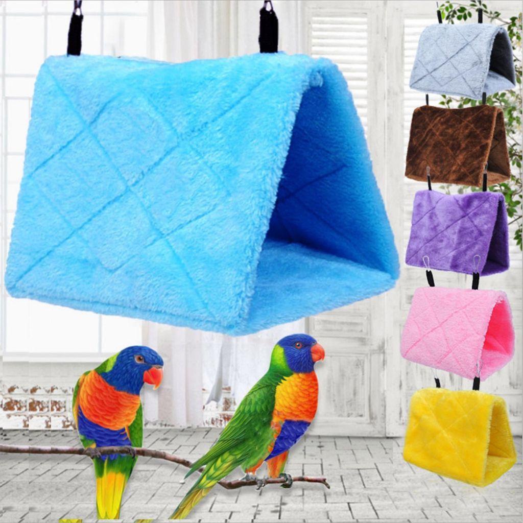 Võng Treo Hình Tam Giác Bằng Vải Bông Mềm Mại Làm Sạch Lồng Chim / Chuột Hamster / Chim Cảnh