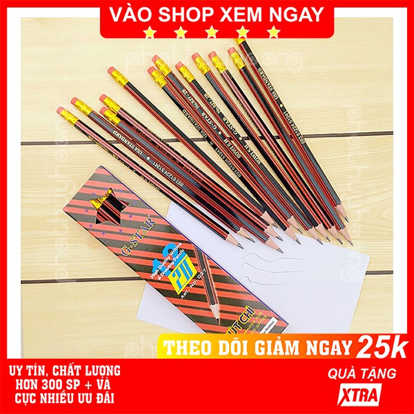 Hộp 12 cây bút chì 2B Gstar chất lượng cao ✏️ FREESHIP 🚚 - Phát Huy Hoàng