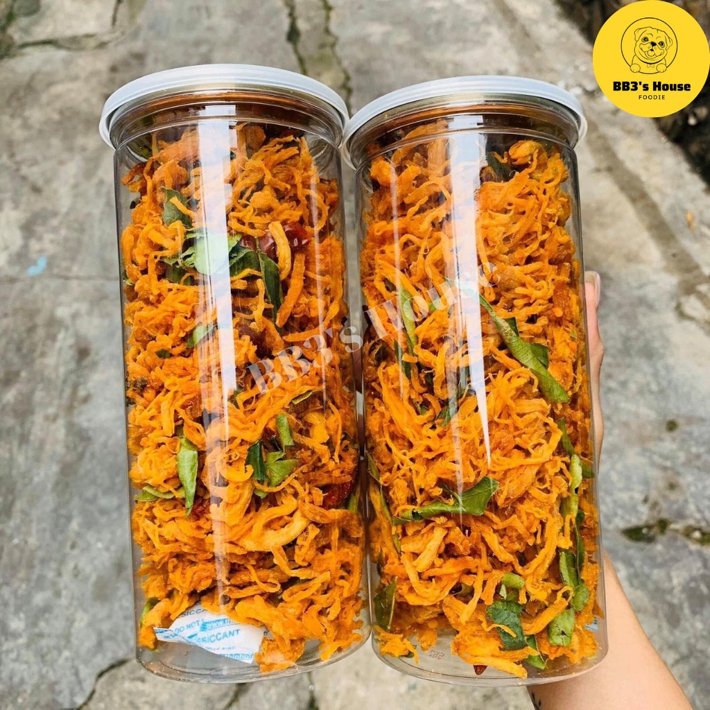 300Gram Khô gà lá chanh - Hộp pet 300gram khô gà lá chanh mềm, không chất bảo quản, an toàn vệ sinh | BigBuy360 - bigbuy360.vn