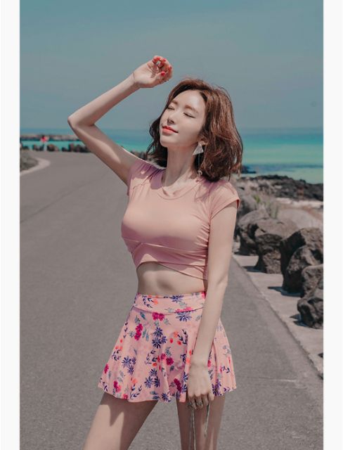 BikiniStoreVn: Đồ bơi tay ngắn quần váy B167 | BigBuy360 - bigbuy360.vn