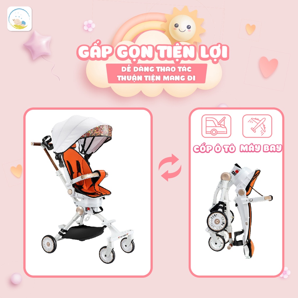 Xe Đẩy Gấp Gọn Cao Cấp FALCON 03 Belly Baby
