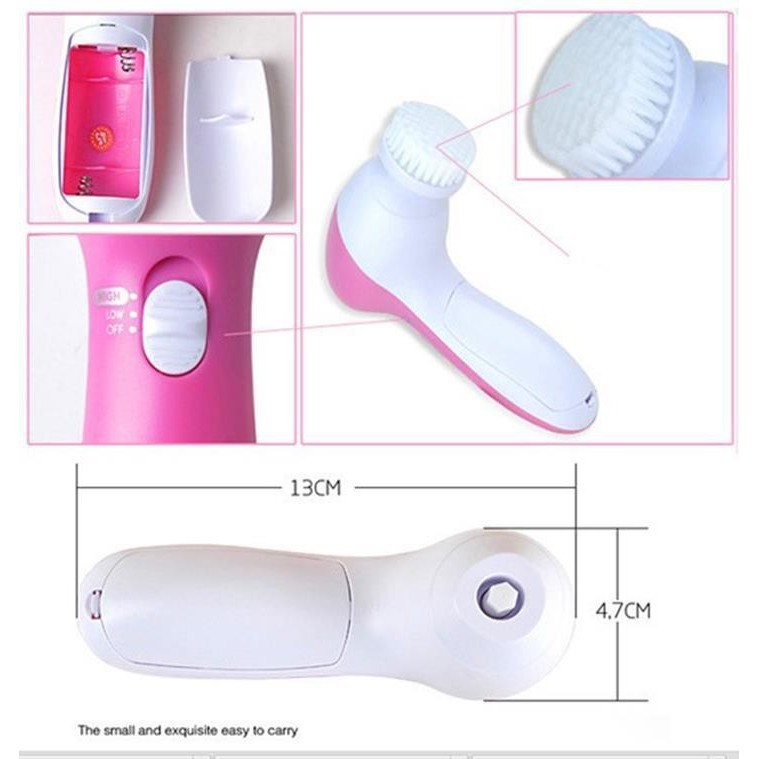 Freeship Máy massage rửa mặt 5 in 1 beauty care AE-8782