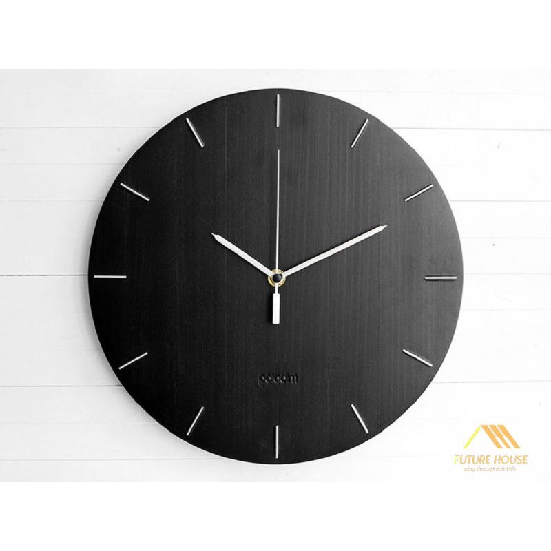 Đồng hồ gỗ treo tường đẹp trang trí phòng khách, nhà và quán cafe Trenddecor