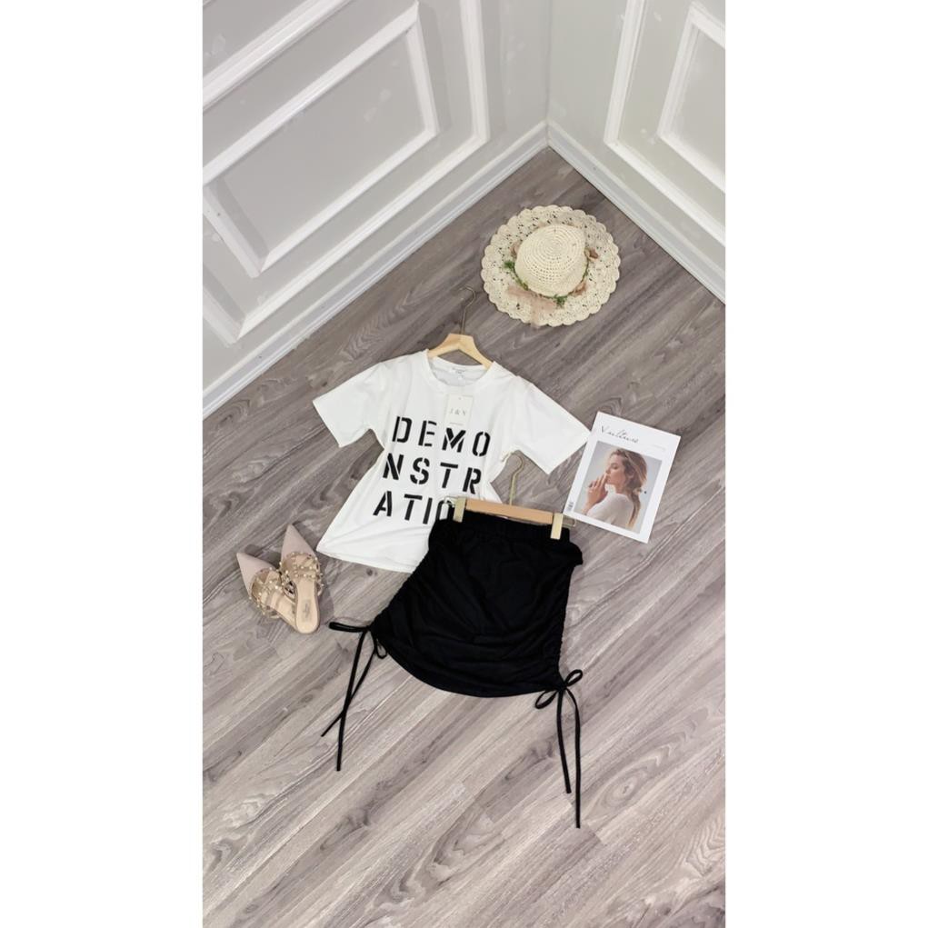 Set đồ nữ cá tính, set váy ngắn áo thun đi chơi sang chảnh mùa hè đẹp 8A00107 JKR | BigBuy360 - bigbuy360.vn