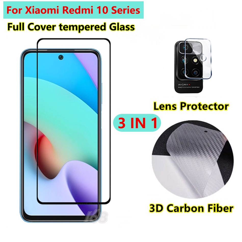 Xiaomi Redmi 10 Kính Cường Lực Bảo Vệ Camera Điện Thoại 3 Trong 1 Redmi 10 9T 9A 9C