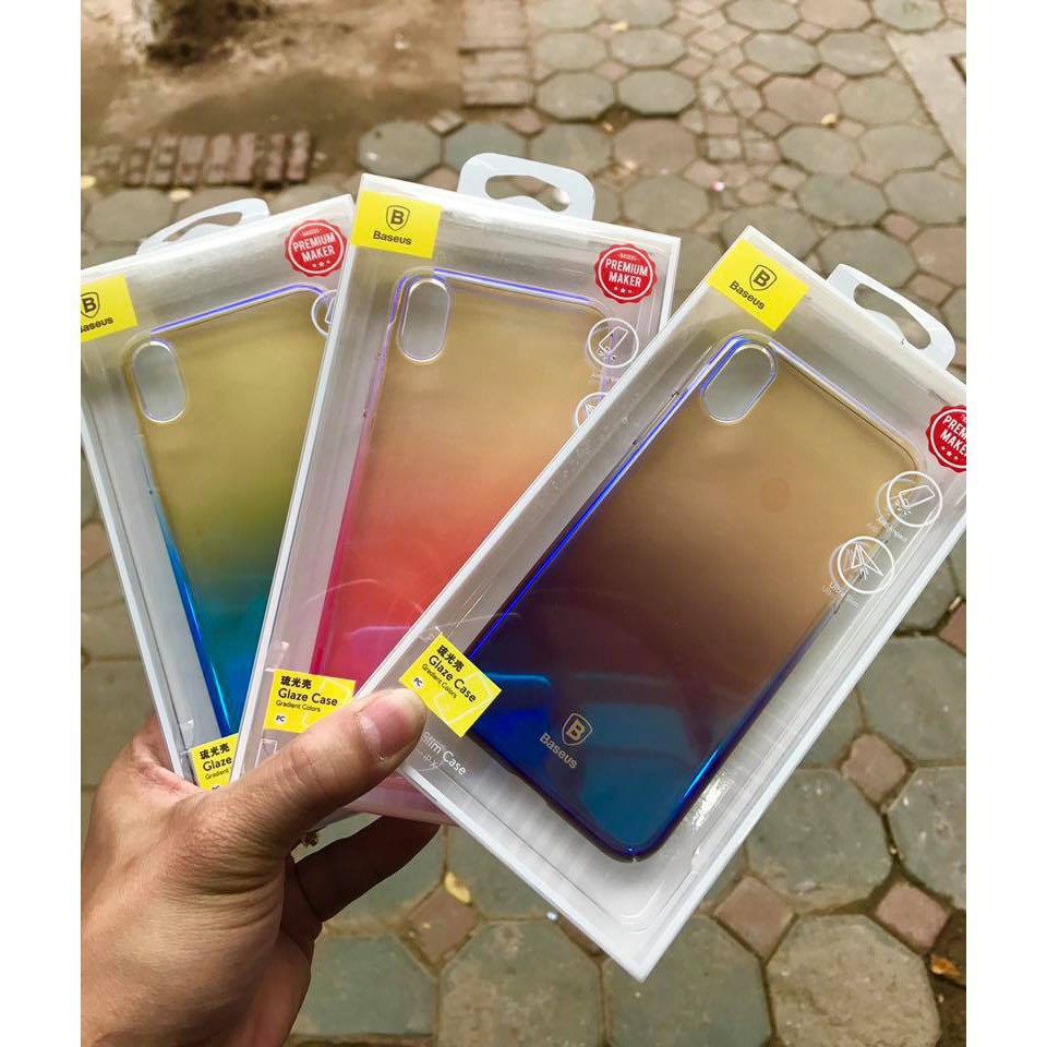 Ốp Lưng Đổi Màu Glaze Case cho Iphone 6/6plus/7/7plus/8/8plus/X/XSM - BASEUS