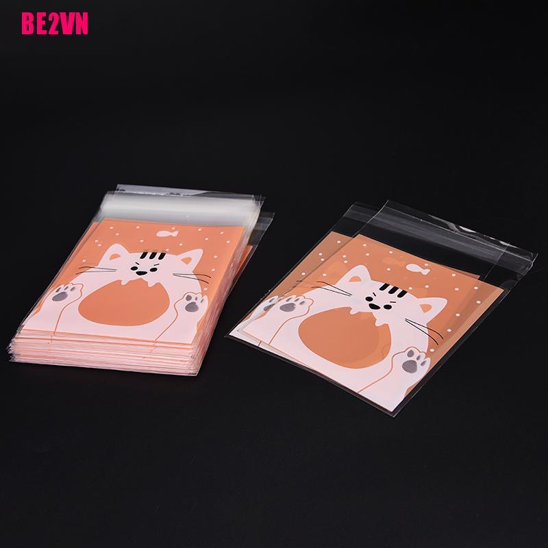 Set 100 Túi Nhựa Đựng Bánh Kẹo In Hình Động Vật Dễ Thương Xinh Xắn | BigBuy360 - bigbuy360.vn