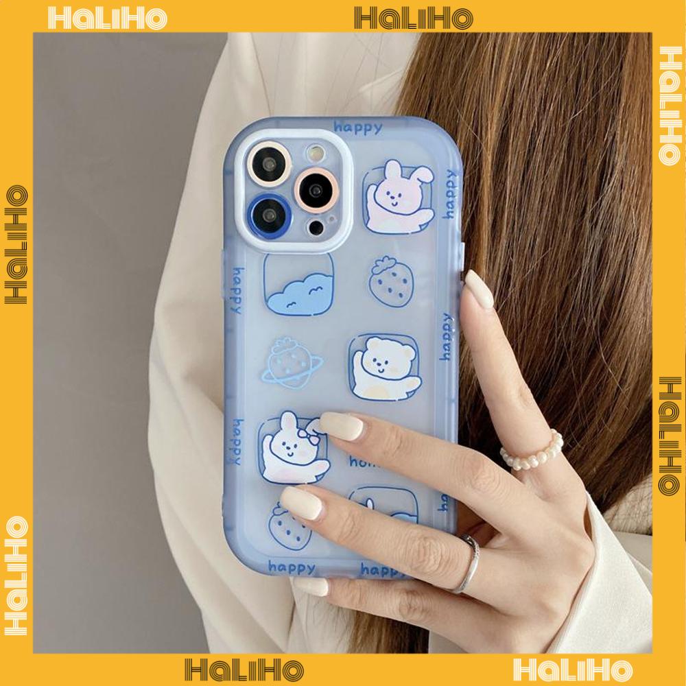 iPhone Case Silicone Soft Case Clear Case Fluorescent Color Airbag Shockproof Protection Camera Cartoon Cute Compatible For iPhone 11 Pro Max 13 Pro Max 12 Pro Max 7Plus xr XS Max