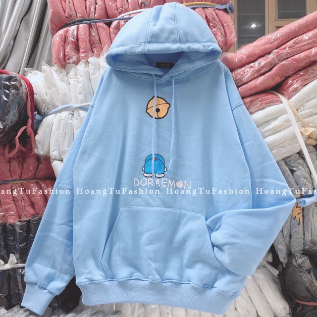 Áo hoodie nỉ bông doremon chất nỉ cao cấp, mũ có 2 lớp hàng đẹp [Kèm hình thật]