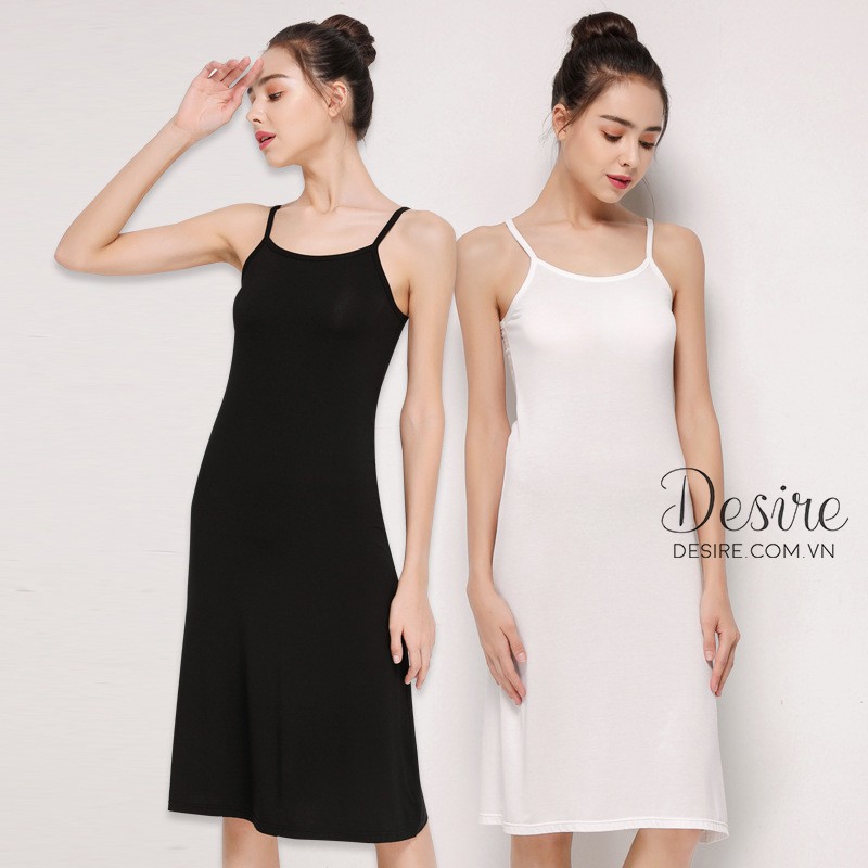 [Kèm video] Váy/Đầm hai dây thun - Váy mặc lót thun cotton siêu mịn mát cho mùa hè | BigBuy360 - bigbuy360.vn