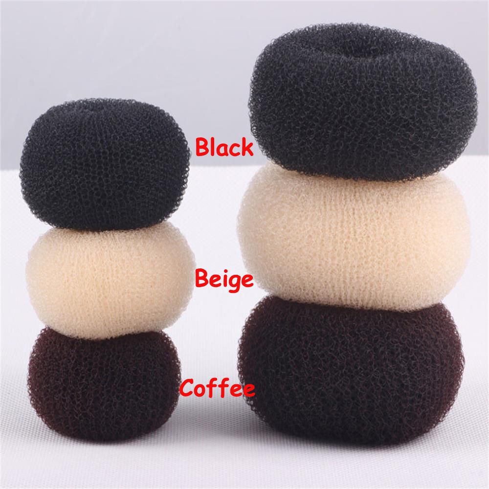 Dụng cụ búi tóc hình bánh donut nhiều màu thời trang thanh lịch cho nữ