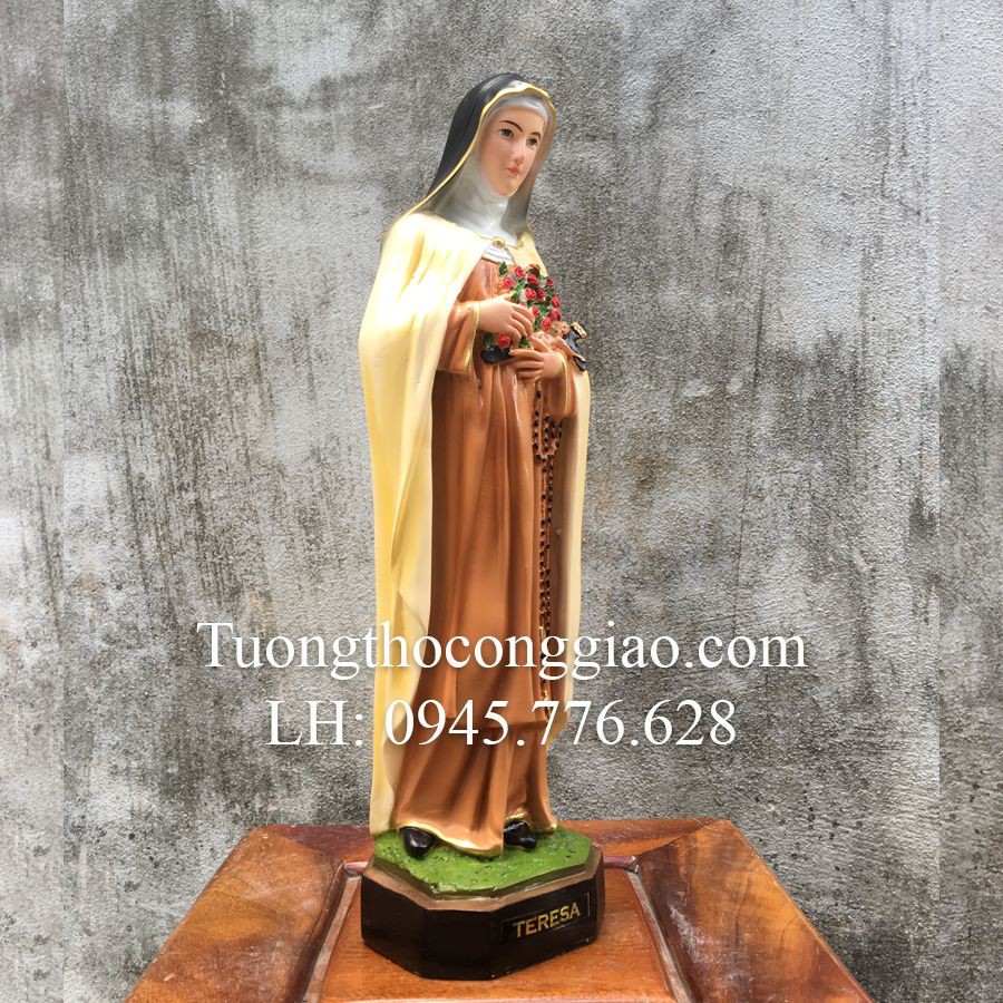 Tượng bà Thánh Teresa 40cm composite