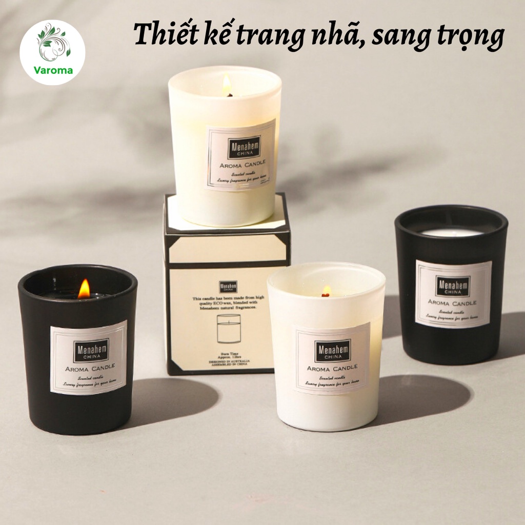 Nến Thơm Phòng Thiên Nhiên Thư Giãn Không Khói Cao Cấp Aroma Menahem Thơm Phòng Ngủ Tinh Dầu Nguyên Chất NEN11