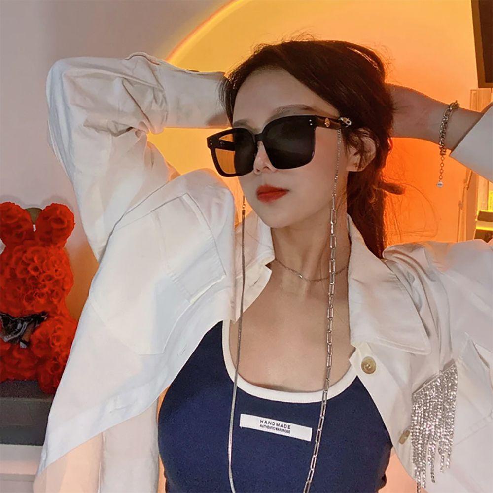 Kính Chống Bức Xạ VANES1 Gọng Vuông Lớn Phong Cách Hàn Quốc Cho Nữ