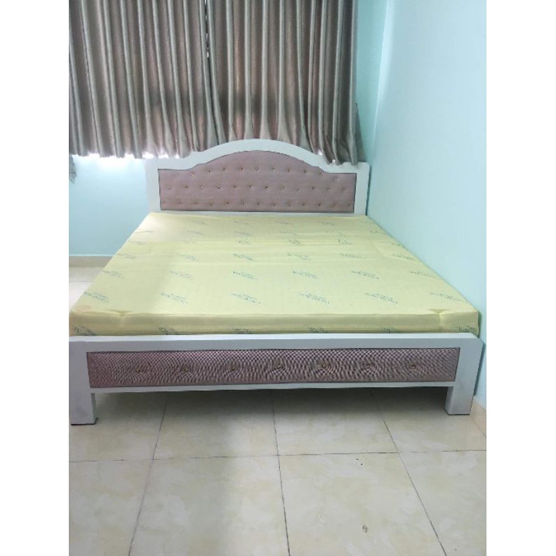 Giường sắt khung hộp 5x10 1m8x2m