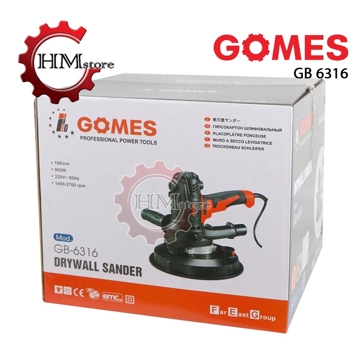 [Chính Hãng] Máy Chà Tường Gomes GB 6316 - Máy Xả Bột Trét Gomes , Công Suất 900w - Máy Xả Bột Trét GOMES