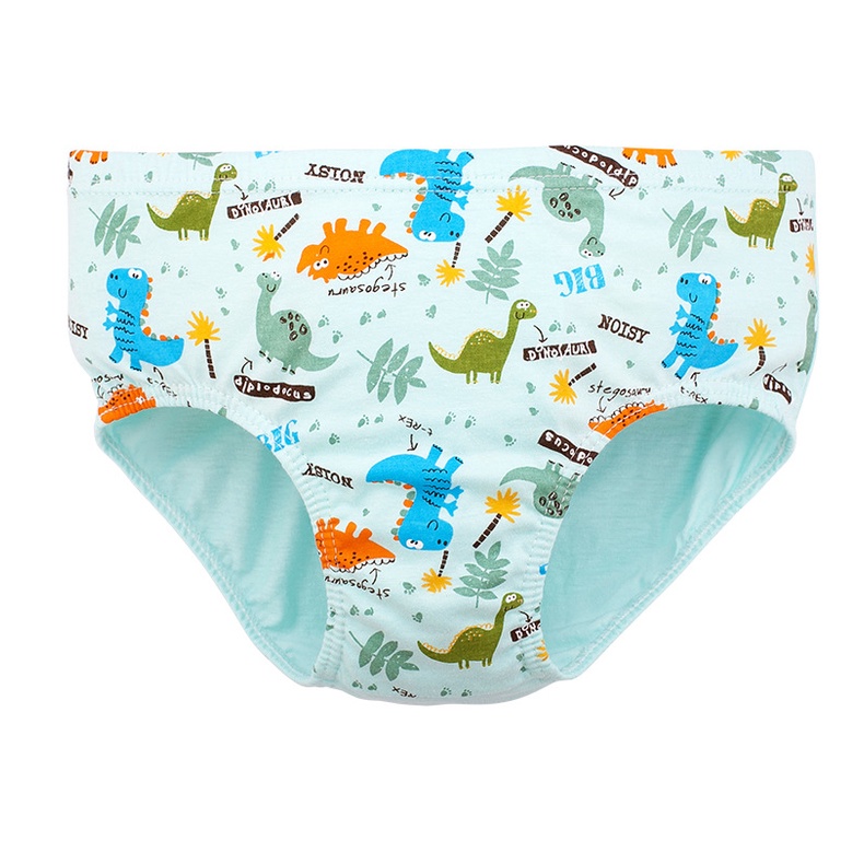 Combo 5 quần lót bé trai Hàn Quốc 100% cotton mẫu Khủng Long Xanh Dương