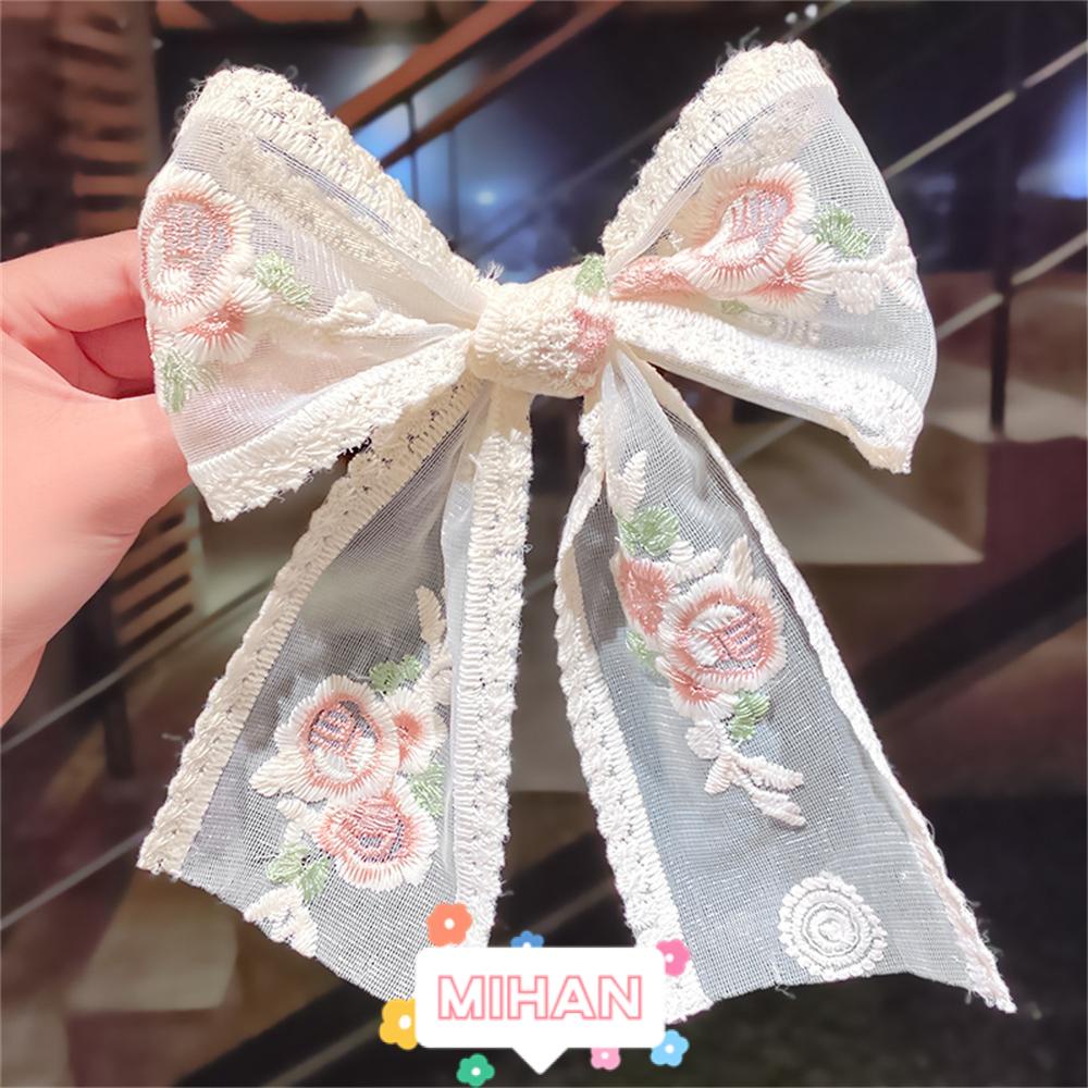 Kẹp Tóc Nơ Màu Trắng Nhiều Kiểu Dáng Thời Trang MIHAN1