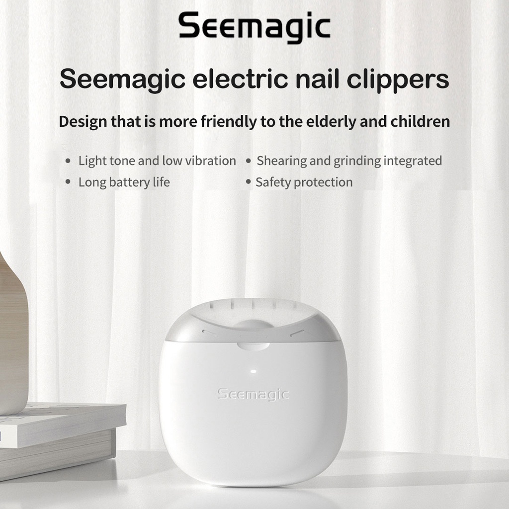 Máy cắt tỉa móng tay XIAOMI YOUPIN Seemagic tích hợp dũa móng bằng điện nhỏ gọn cho người lớn và trẻ em