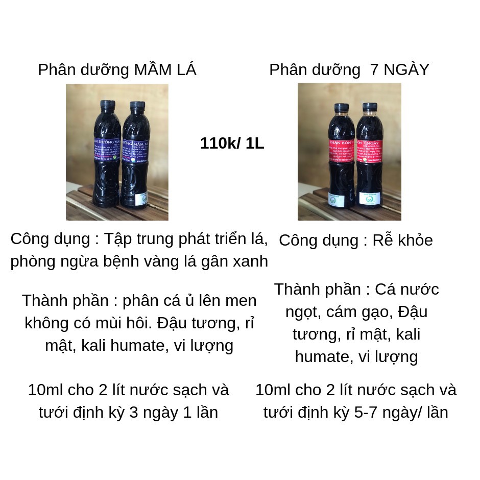 ✨PHÂN MẦM LÁ ✨✨1L- Dùng để kích thích ra nụ, đâm chồi nảy mầm tăng trưởng giúp cây hồng phát triển tươi tốt, mạnh khỏe