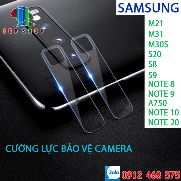 Kính BẢO VỆ CAMERA dành cho Samsung A9 2018, J4 Plus, A31, A32, S20, S8, S9 Plus, Note8,Note9, Note10, Note20, A21S, S20