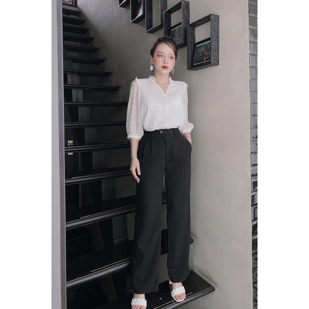 Quần âu xuông xếp 2 ly - 20Again - QAA0619 | BigBuy360 - bigbuy360.vn