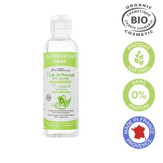 Dầu mát xa hữu cơ cho bé Alphanova 100ml