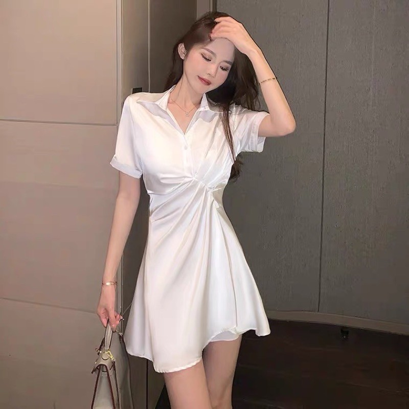 váy nữ đẹp 😍váy trắng lụa trơn chất đẹp Orther | BigBuy360 - bigbuy360.vn