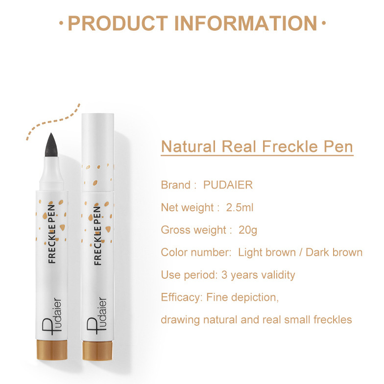 [Hàng mới về] Bút chấm tàn nhang Pudaier chống thấm nước lâu trôi trang điểm tự nhiên