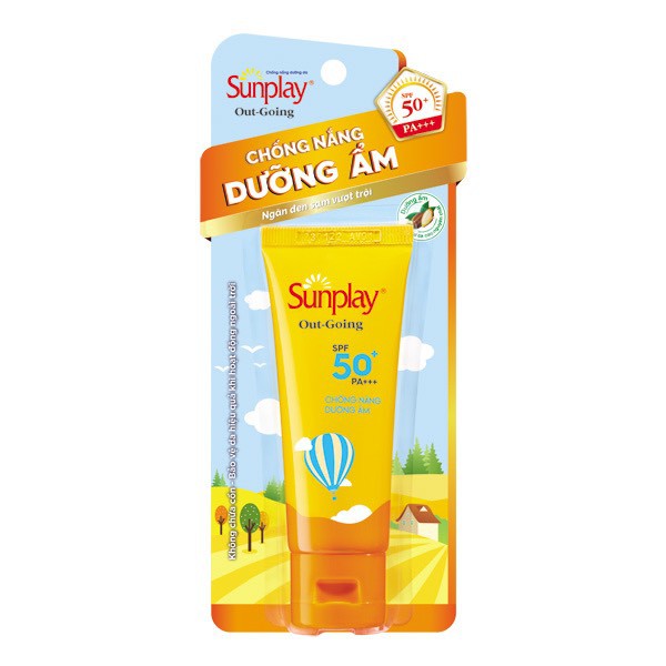 Sunplay Out Going SPF50+, PA+++: Kem chống nắng dưỡng ẩm