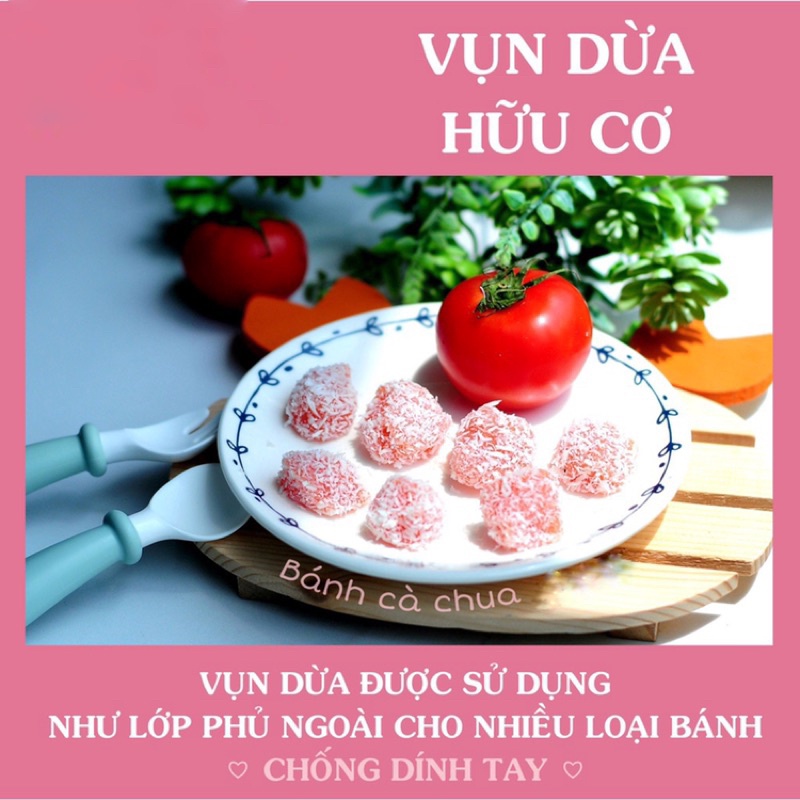 Vụn dừa hữu cơ sottolestelle làm bánh và bữa phụ cho bé