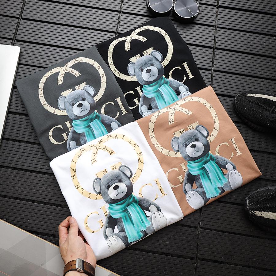 [Ảnh thật] [VNXK] Áo thun tay lỡ nam nữ Cotton oversize form rộng mẫu chú gấu choàng khăn ấm