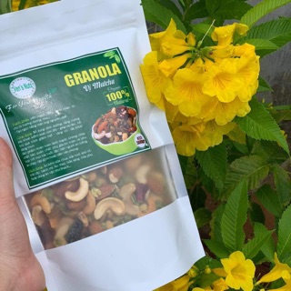 5 gói granola siêu hạt - ngũ cốc ăn kiêng vị matcha 500gr - ven’s nuts