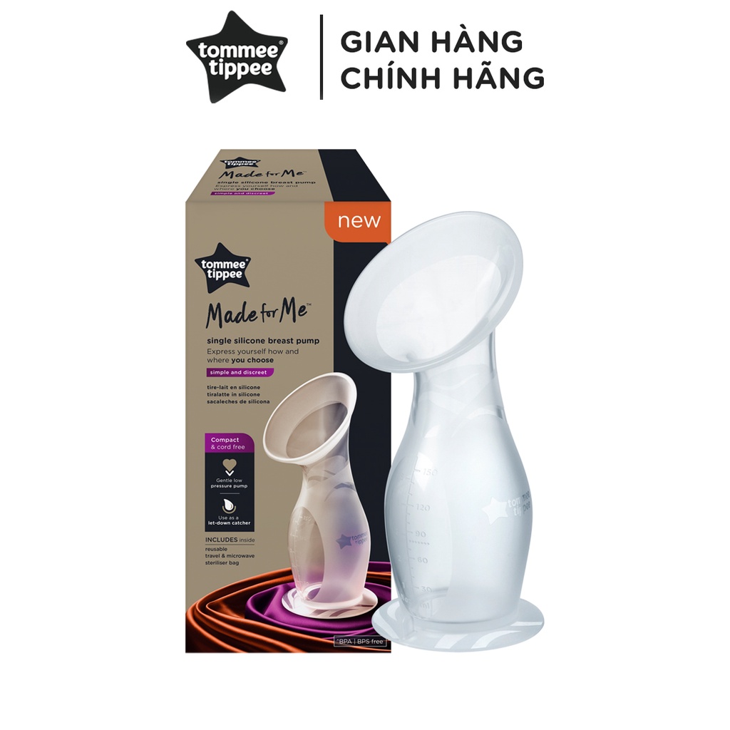 Dụng cụ hứng sữa và hút sữa silicon Tommee Tippee - Made for Me