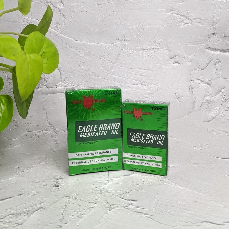 Dầu Gió Xanh Con Ó - Eagle Brand Medicated Oil (3ml/12ml/24ml)