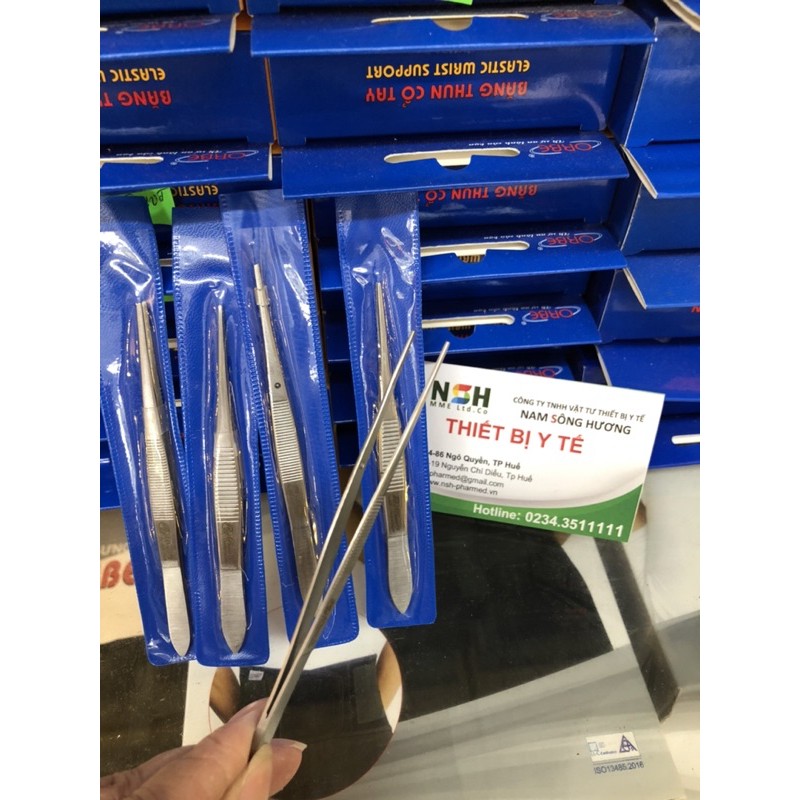 ❤ NHÍP GẮP CHỈ ĐẦU NHỌN KHÔNG MẤU 10cm,NỈA Y TẾ ĐẦU NHỌN KHÔNG MẤU 10cm, nỉa mắt kẹp phẫu tích đầu nhọn không mấu 10cm