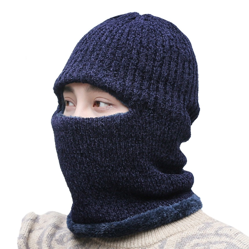 Mũ beanie Kết Hợp Khăn Choàng Cổ 2 Trong 1 Giữ Ấm Mùa Đông