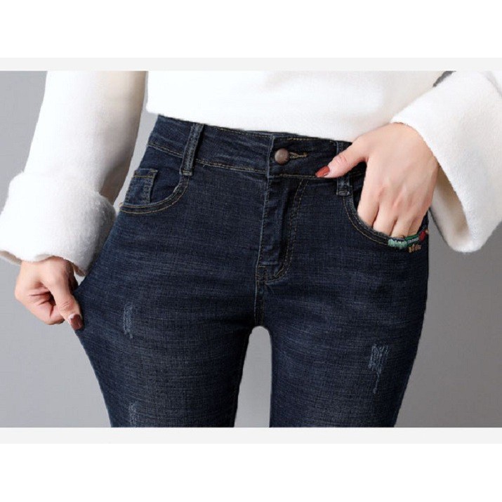 Quần jean nữ♥️FREESHIP♥️ co giản cao cấp cào lai thường size 25-35 | BigBuy360 - bigbuy360.vn
