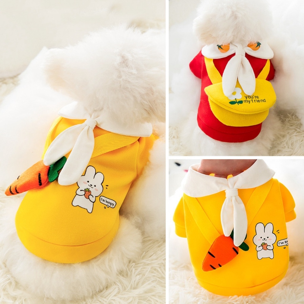 Quần áo cho chó, quần áo cho mèo, áo cho thú cưng nỉ 500 gram đến 10 kg QACM09