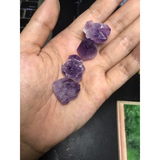 Đá Vụn mầm cụm Tím Thô  Không Lỗ Thanh Tẩy