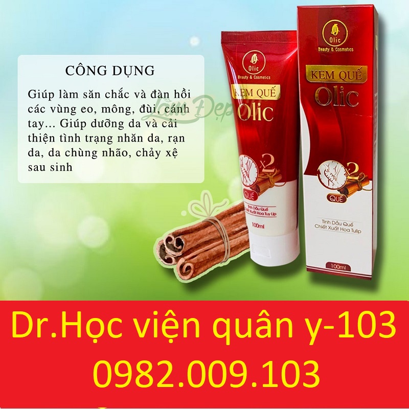 Gel tan mỡ Olic (gel kem quế olic)